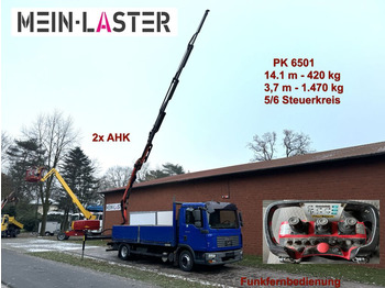 MAN TGL 8.210 Palfinger PK 6501 14m 440kg, 5+6 St. F  - Camion plateau: photos 1