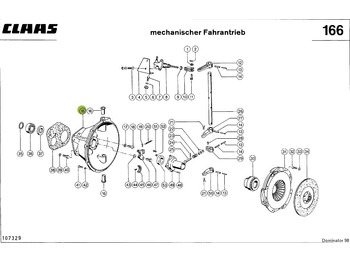 Claas Dominator 98 - obudowa sprzęgła 0006942510 - Embrayage et pièces: photos 1