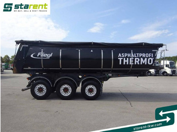 Semi-remorque benne Fliegl 3-Achs Thermomulde 25m³ Liftachse SAF ALCOA: photos 4