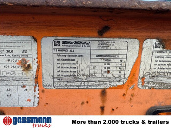 Remorque porte-engin surbaissée pour transport de équipements lourds Müller-Mitteltal T 3 Kompakt  30,0, Hydr. Rampen, Verbr. auf 3m: photos 5