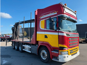 Camion grue Scania R580 V8 8x4*4 Crane Kesla 21127 / Woodtransport: photos 2