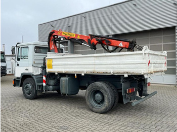 Camion benne, Camion grue MAN F90 18.232 FK 2-Achs Kipper Kran Palf. PK 8000: photos 3