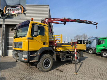 Camion grue, Camion plateau MAN TG-M 18.280 4x4 Pritsche Kran Singelreifen Funkf: photos 3