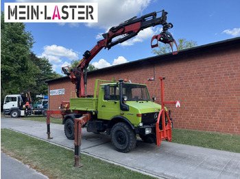 Camion grue Unimog U 1650 PK 10500 Kran 15 m max. 3,9 t Seilwinde: photos 2