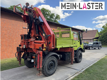 Camion grue Unimog U 1650 PK 10500 Kran 15 m max. 3,9 t Seilwinde: photos 4