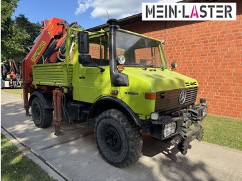 Camion grue Unimog U 1650 PK 10500 Kran 15 m max. 3,9 t Seilwinde: photos 3