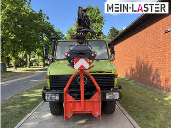 Camion grue Unimog U 1650 PK 10500 Kran 15 m max. 3,9 t Seilwinde: photos 5