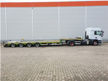 Semi-remorque surbaissé pour transport de équipements lourds Faymonville STN-4AX STN-4AX, Ausziehbar auf 16,8m, 2x Lenkachse: photos 2