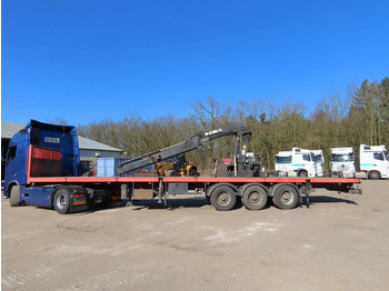 Semi-remorque plateau Kaiser HIAB  175, REMOTE control,  retractable: photos 2