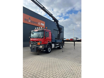 Camion grue Mercedes-Benz Actros 2046 4x4 / FULL SPRING / HIAB 288 EP 5 HIPRO Crane / EURO-5: photos 2