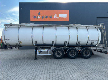 Semi-remorque citerne pour transport de la nourriture Van Hool LEBENSMITTEL / RVS Rahmen / Leergewicht: 5.860kg / 29.500L / 1-Kammer+ 1 Schwallwand / Scheibebremse / NL / APK: photos 2