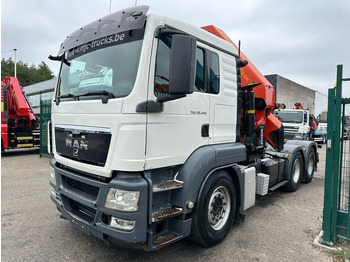 Tracteur routier MAN TGS 26.440 6X4 SZM + (22m) KRAN PALFINGER PK62002 E 6x H + 1ME - RETARDER - EURO 5 - BE TRUCK: photos 3