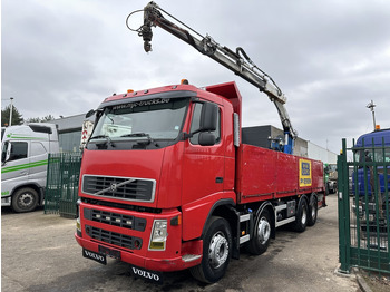 Camion plateau, Camion grue Volvo FH 400 8X4 + HIAB 130 R - STEEL SPRING / BLATT / BALLIESTAS - I SHIFT - BELGIAN TRUCK: photos 3