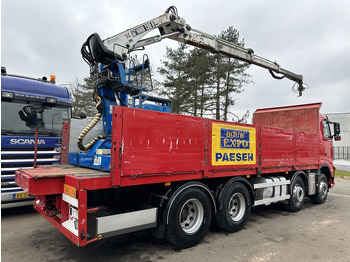 Camion plateau, Camion grue Volvo FH 400 8X4 + HIAB 130 R - STEEL SPRING / BLATT / BALLIESTAS - I SHIFT - BELGIAN TRUCK: photos 4