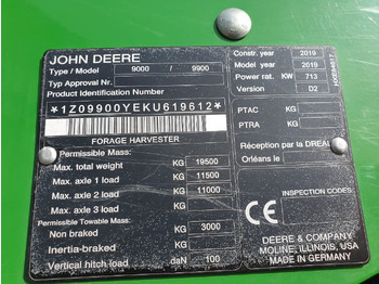 Matériel de récolte John Deere 9900: photos 2