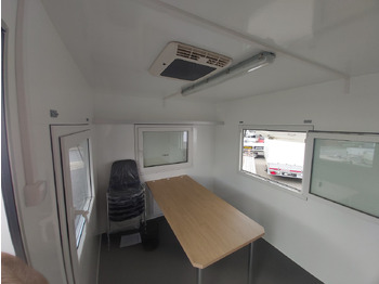 Remorque magasin Mobiles Büro 410x220x220cm Tür + 3 Fenster + WC Raum + Stauraum + Klima (XL) 1500kg: photos 4
