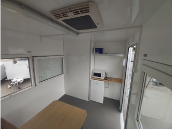 Remorque magasin Mobiles Büro 410x220x220cm Tür + 3 Fenster + WC Raum + Stauraum + Klima (XL) 1500kg: photos 5