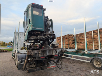 Camion grumier Timber Truck Scania R580 6X4 with crane and wagon: photos 4