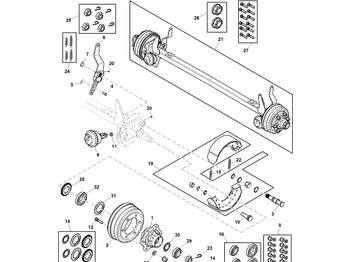 Essieu et pièces JOHN DEERE