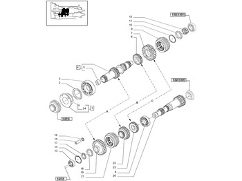 Boîte de vitesse et pièces NEW HOLLAND