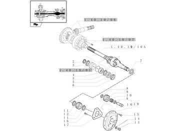 Demi arbre NEW HOLLAND