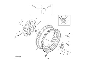 Pneus et jantes JOHN DEERE