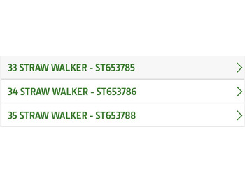 Pièces de rechange JOHN DEERE