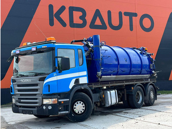Camion hydrocureur SCANIA P