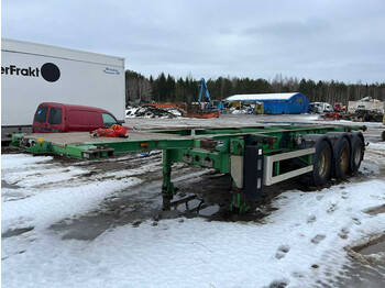Semi-remorque porte-conteneur/ Caisse mobile TURBO'S HOET