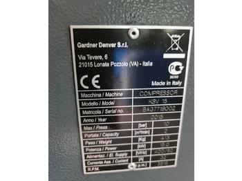 Compresseur d'air Kompresor śrubowy BOTTARINI KSV 15, 15 kw, 2015r: photos 5