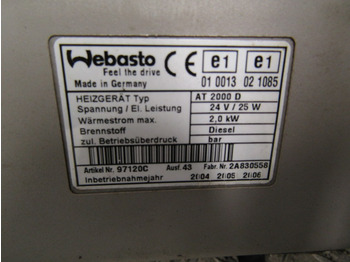 Cabine et intérieur pour Camion RENAULT MIDLUM CAB NIGHT HEATER TYPE WEBASTO AIR TOP 2000: photos 3