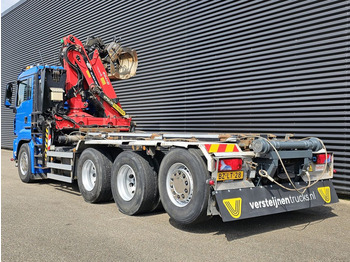 Camion - système de câble, Camion grue MAN TGS 35.400 8x4-4 / PALFINGER Z CRANE + CONTAINER SYSTEM: photos 4