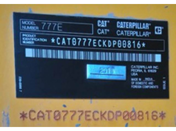 Tombereau rigide CAT 777E: photos 5