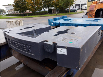Contrepoids pour Engins de chantier Terex Terex explorer 5600 counterweight 9,7 ton: photos 2