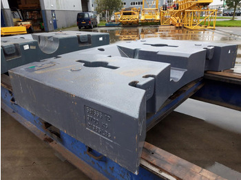 Contrepoids pour Engins de chantier Terex Terex explorer 5600 counterweight 9,7 ton: photos 4