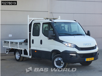 Fourgon plateau Iveco Daily 50C17 3.0L Automaat DC Open laadbak Kraan Hiab 017T-2 Airco APK 10-2025 Pickup Crane Kraanwagen Pritsche Airco Dubbel cabine: photos 3