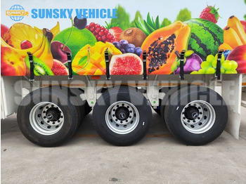 Semi-remorque rideaux coulissants pour transport de boissons neuf HOWO 13 meters curtain side semi trailer: photos 4