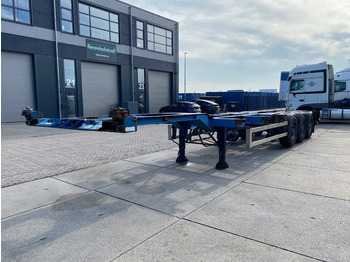 Semi-remorque porte-conteneur/ Caisse mobile Renders Container chassis / Mercedes + Disc / 1x Lift Axle / 1x Extendable: photos 4