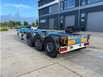 Semi-remorque porte-conteneur/ Caisse mobile Renders Container chassis / Mercedes + Disc / 1x Lift Axle / 1x Extendable: photos 3