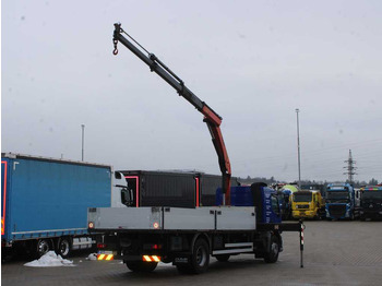 Camion plateau, Camion grue DAF LF 55.250, EURO 4, SIDE BOARD, HYDRAULIC ARM PALFINGER PKK 15500: photos 4