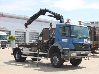 Camion grue Mercedes-Benz AXOR 1824, CRANE HIAB 099B-3 DUO, 4x4: photos 2