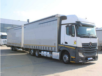 Camion à rideaux coulissants Mercedes-Benz Actros 2542, EURO 6, 6X2, AIR SUSPENSION + PANAV TV018M: photos 3
