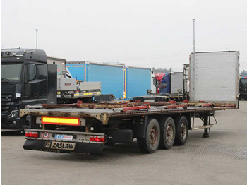 Semi-remorque plateau ZASŁAW D-651A, LIFTING AXLE: photos 4
