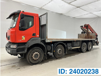 Camion plateau RENAULT Kerax 370