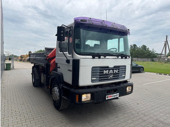 Camion benne, Camion grue MAN 18.284 + Palfinger PK 9501: photos 4