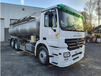 Camion citerne pour transport de lait Mercedes-Benz Actros 2536 15500L INSULATED INOX TANK - 1 COMP: photos 3