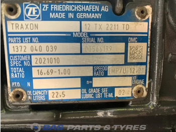 Boîte de vitesse pour Camion ZF XF106 DAF 12TX2211 TD TraXon Versnellingsbak 2134274: photos 5 Boîte de vitesse pour Camion ZF XF106 DAF 12TX2211 TD TraXon Versnellingsbak 2134274: photos 5