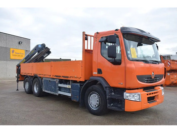 Camion plateau, Camion grue Renault Premium 410: photos 4