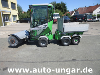 Tracteur communal Egholm Nilfisk 2100 Powerflex 4x4 Kipper AHK Hydraulik Bürste Winterdienst: photos 3