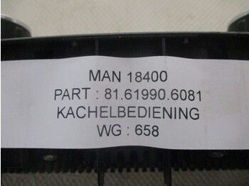 Système électrique pour Camion MAN 81.61990-6081 KACHELBEDIENING TGX TGS: photos 4